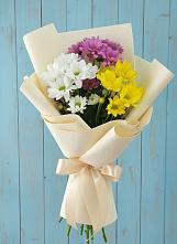 Букет цветов из:  Хризантемы в Лесной Свердловской области