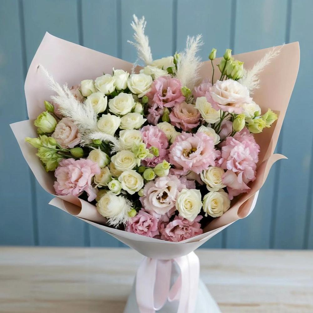 Букет цветов из: Альстромерии и Розы в Лесной Свердловской области