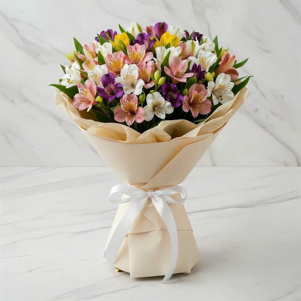 Букет цветов из: Альстромерии в Лесной Свердловской области