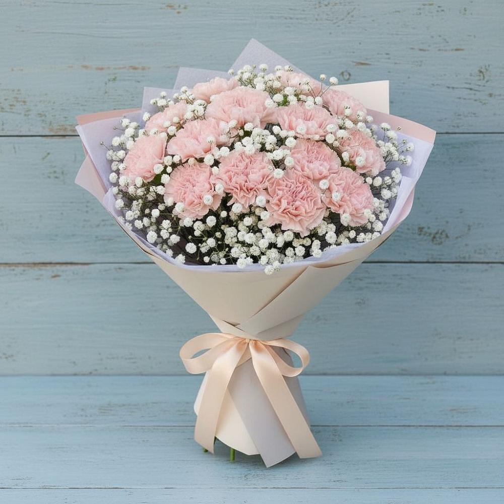 Букет цветов из: Гвоздики в Лесной Свердловской области