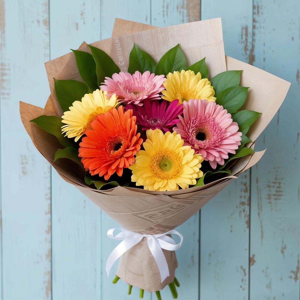 Букет цветов из: Герберы в Лесной Свердловской области