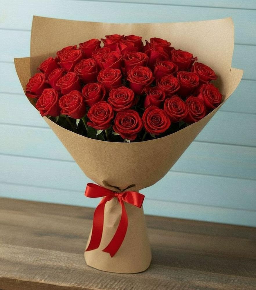 Букет Красные розы Милано в Лесной Свердловской области