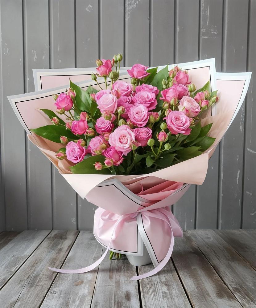 Букет Розовый кустик в Лесной Свердловской области