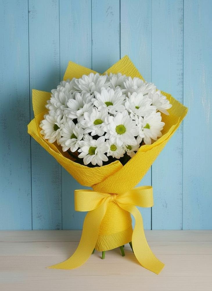 Букет цветов из: Хризантемы в Лесной Свердловской области