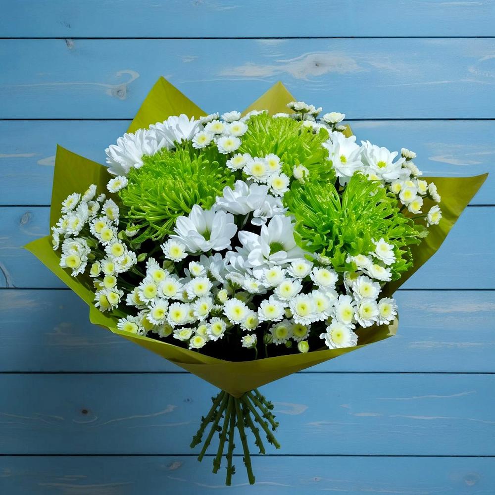 Букет цветов из: Хризантемы в Лесной Свердловской области