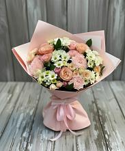 Букет цветов из:  Гвоздики, Розы и Хризантемы #REPLACE_PRED# Лесной Свердловской области