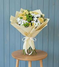 Букет цветов из:  Хризантемы и Розы #REPLACE_PRED# Лесной Свердловской области