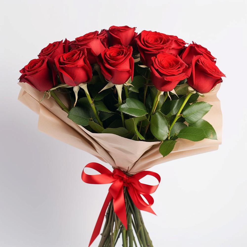 Букет 11 Красных роз Эдлесс Лав в Лесной Свердловской области